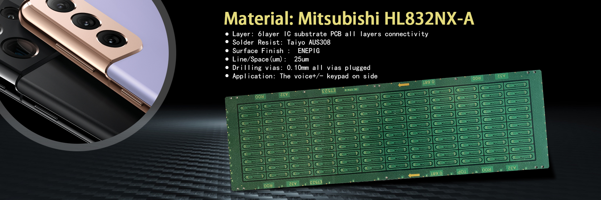 IC substrate PCB